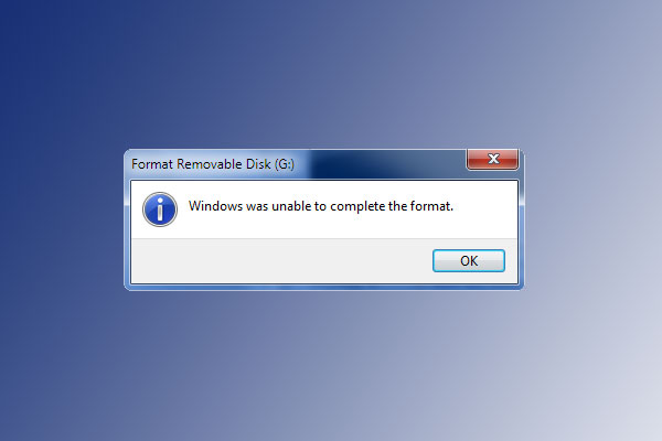Windows unable to complete the format usb flash drive size 0.00 gb